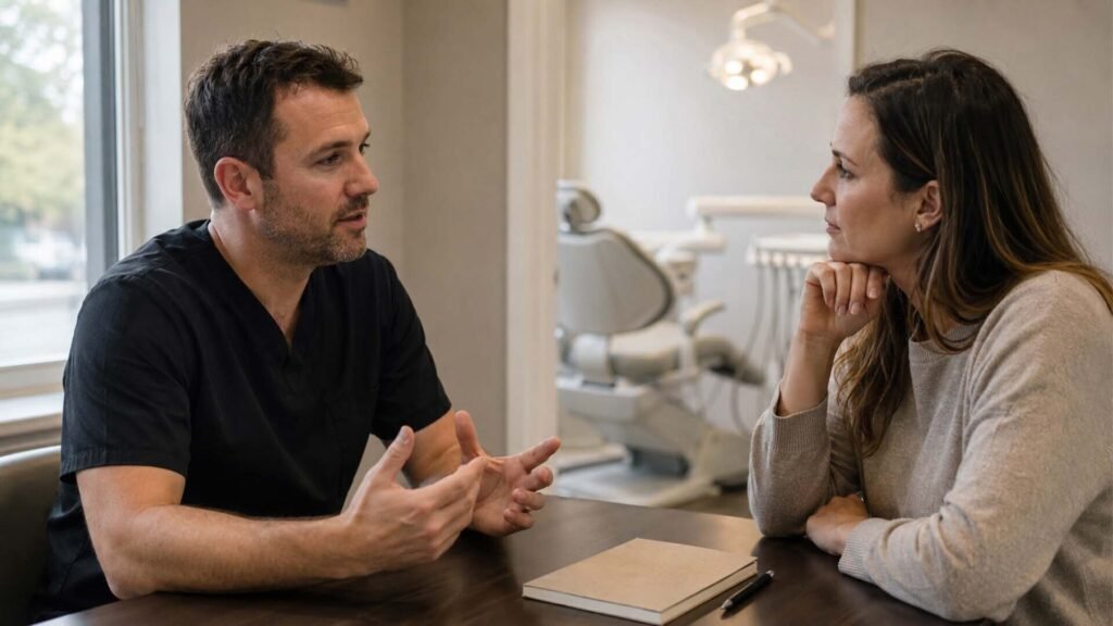 Dental Marketing Company - practice owner reviewing marketing reports